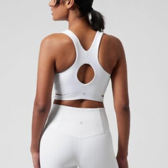 Athleta | Conscious Crop Cut Out Bra D-DD In White - Picture 2 of 12